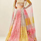 pastel mix designer lehenga